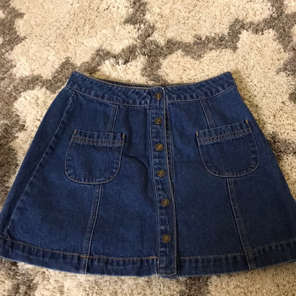 Mini jean skirt